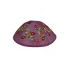 Yair Emanuel Kippah %96 Embroidered Red ... | Kippot & Hats by Emanuel