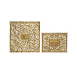 Yair Emanuel Embroidered Silk Floral Mat... | Matzah & Afikoman Covers