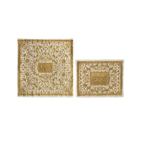Yair Emanuel Embroidered Silk Floral Mat... | Matzah & Afikoman Covers