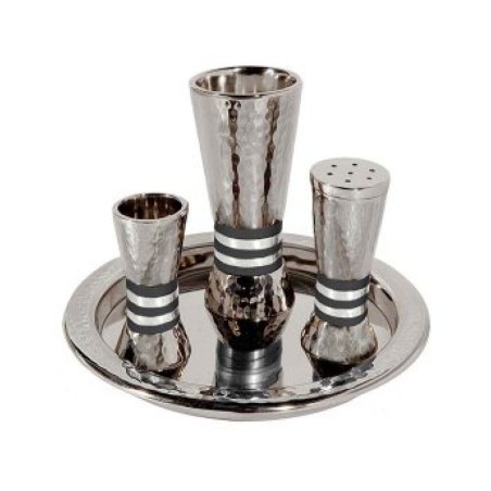 Yair Emanuel Hammered Aluminum Cone Shaped Havdalah... | Havdalah Sets