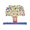 Yair Emanuel Hand Painted Chanukah Menorah Color... | Hanukkah Menorah