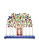 Yair Emanuel Hand Painted Chanukah Menorah Color... | Hanukkah Menorah