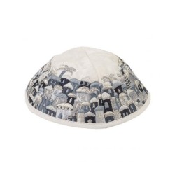 Yair Emanuel Kippa Brodée Jérusalem... | Kippot et chapeaux par Emanuel