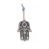Hamsa Wall Decoration with Chai and Good Luck Symbols... | Metal Hamsa