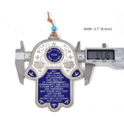 Hamsa Wall Decoration with English Home Blessing and ... | Metal Hamsa