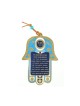 Blue Hamsa Wall Decoration with English Business Bles... | Metal Hamsa