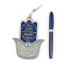Hamsa Wall Decoration with Jerusalem Images and Engli... | Metal Hamsa