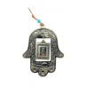Hamsa Wall Decoration with Jerusalem Design and Inner... | Metal Hamsa
