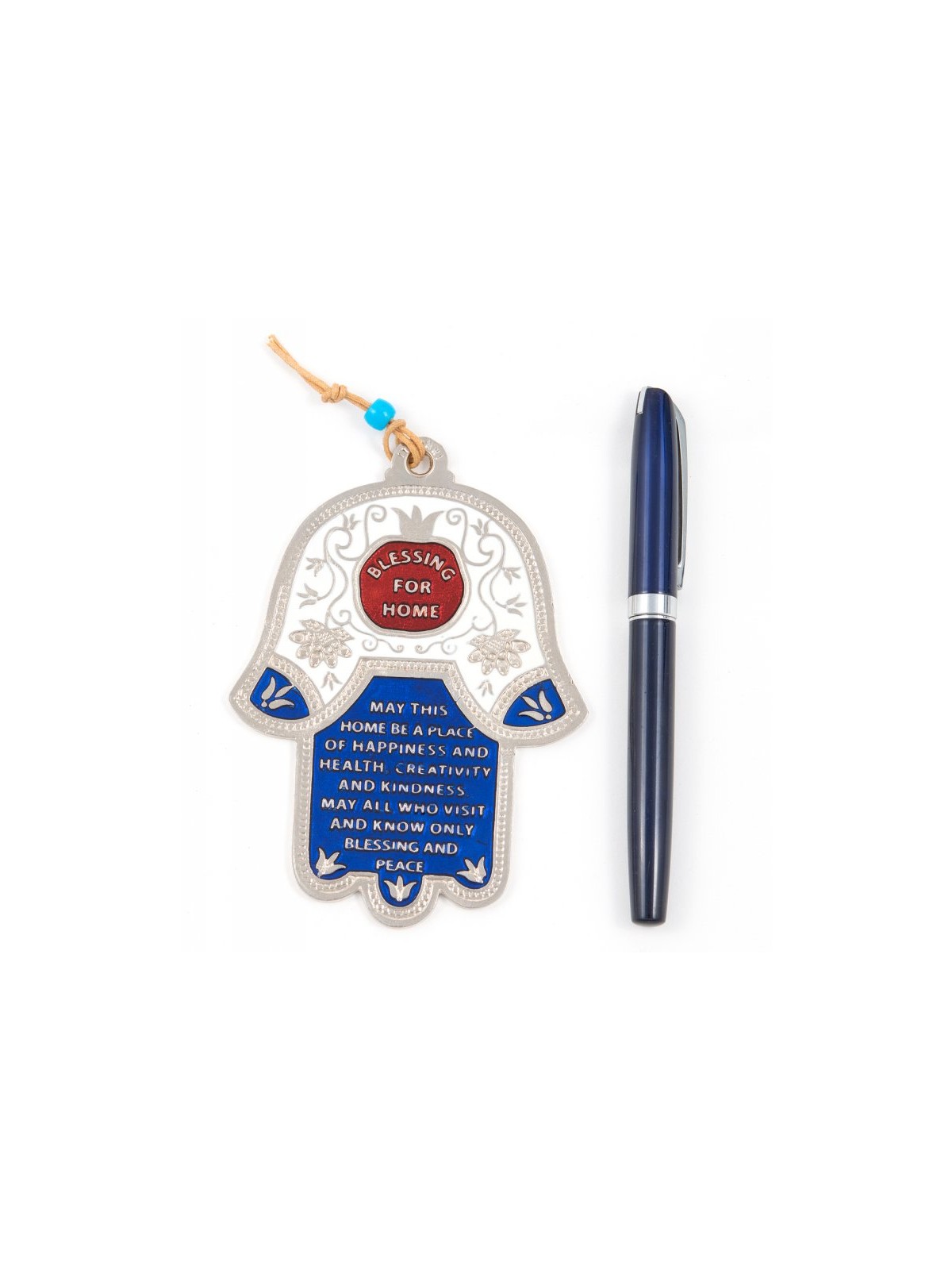 Decorative Hamsa Wall Decoration with Home Blessing B... | Metal Hamsa