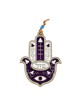Hamsa Wall Decoration with Mazal Good Luck Eye and Fl... | Metal Hamsa