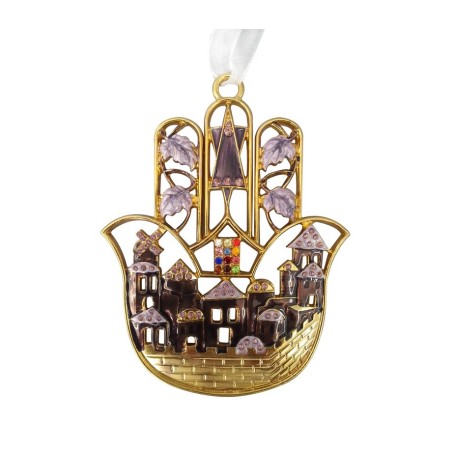 Hamsa Wall Decoration %96 Jerusalem Images Star of Da... | Metal Hamsa