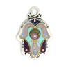 Shades of Purple Wall Hamsa by Ester Shahaf | Metal Hamsa