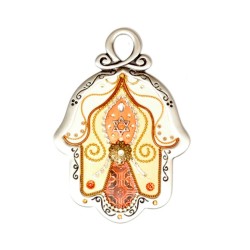 Star of David Wall Hamsa by Ester Shahaf | Metal Hamsa