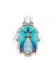 Shades of Blue Wall Hamsa by Ester Shahaf | Metal Hamsa