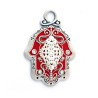 Oriental Red Wall Hamsa by Ester Shahaf | Metal Hamsa