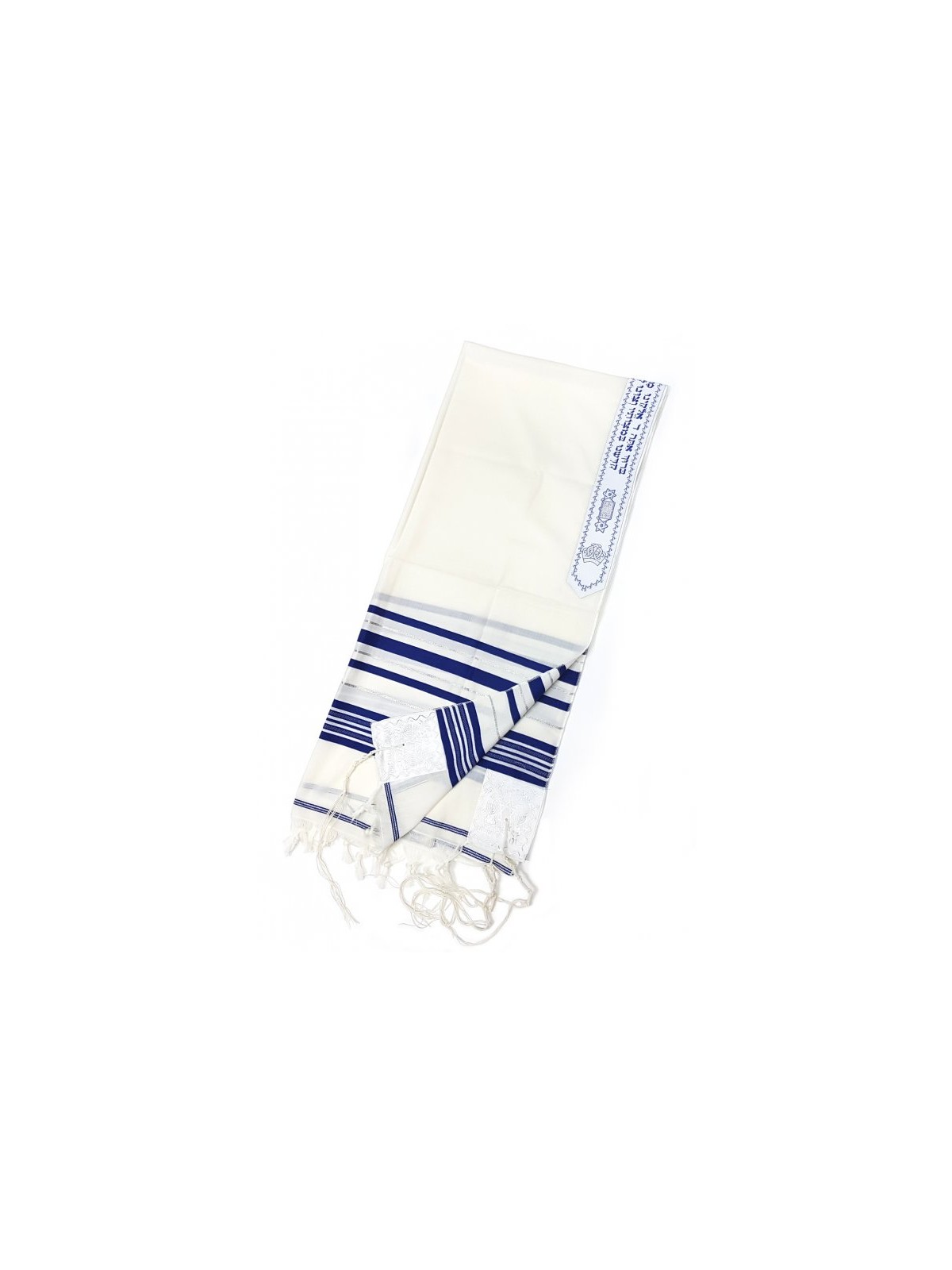 Talitnia Wool Tallit Kosher Prayer Shawl Blue and Sil... | Top Sellers
