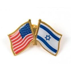 Israel USA Flags Lapel Pin | Israel Flag