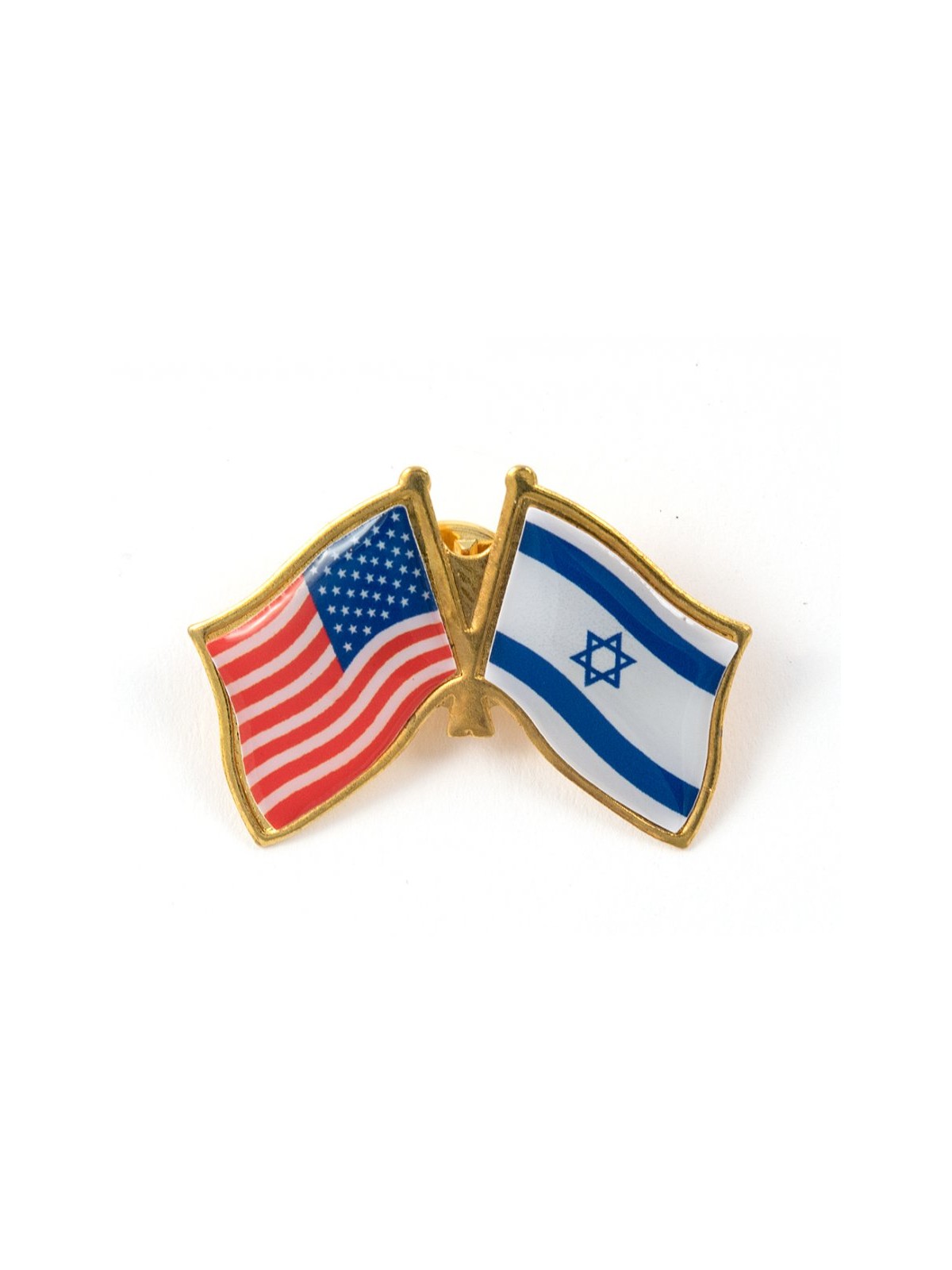 Israel USA Flags Lapel Pin | Israel Flag