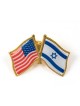 Israel USA Flags Lapel Pin | Israel Flag