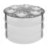 Dorit Judaica Laser Cut Three Tier Seder Plate with ... | Seder Plates