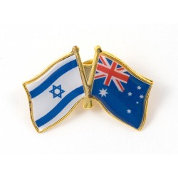 Épinglette des drapeaux d’Israël et d’Australie | Épinglettes