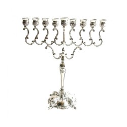 Chanukah Menorah plaqué argent tourbillonne Design %96 75 I... | Meilleures ventes
