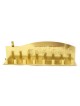 Gold Colored Low Cost Tin Chanukah Menorah | Hanukkah Menorah