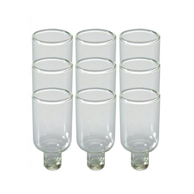Set of Nine Glass Inserts for Oil Lighting Menorah ... | Oil & Candles