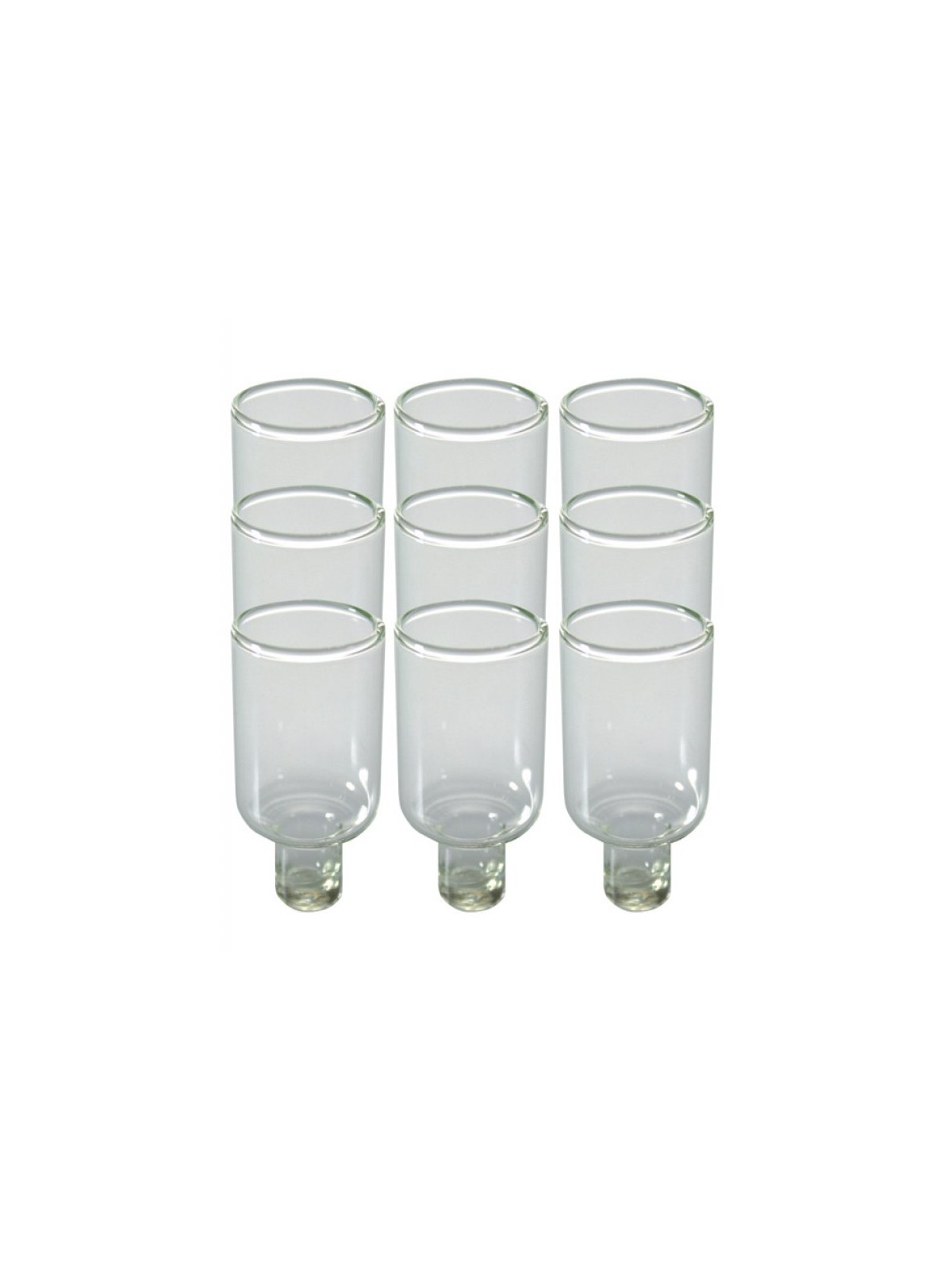 Set of Nine Glass Inserts for Oil Lighting Menorah ... | Oil & Candles