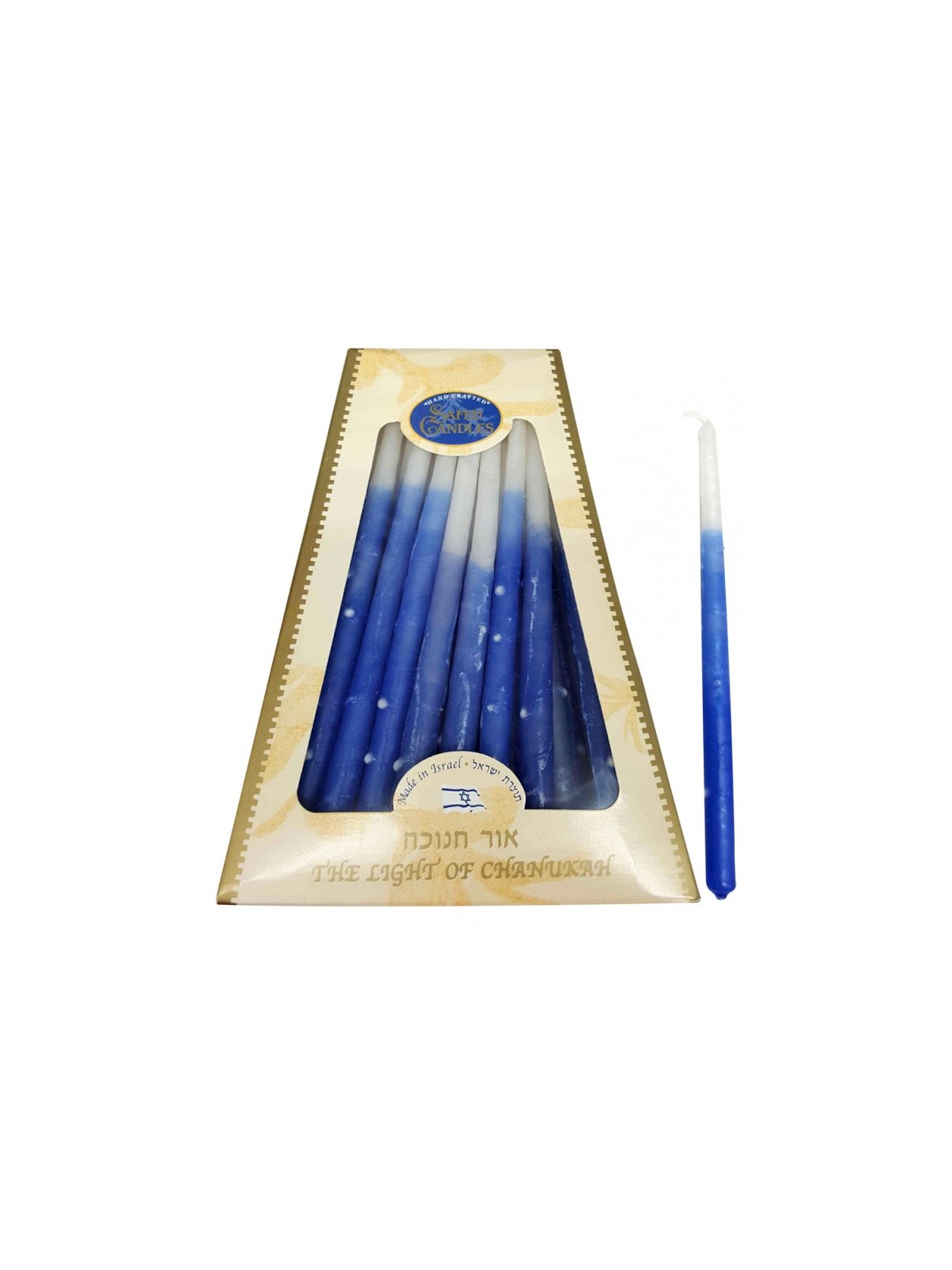 Handcrafted Dripless Decorative Chanukkah Candles B... | Oil & Candles