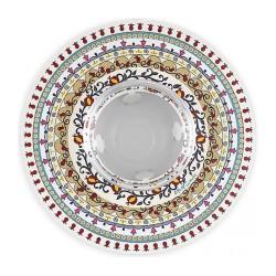 Dorit Judaica Honey Dish Glass Bowl Laser... | Jewish Gift from Israel