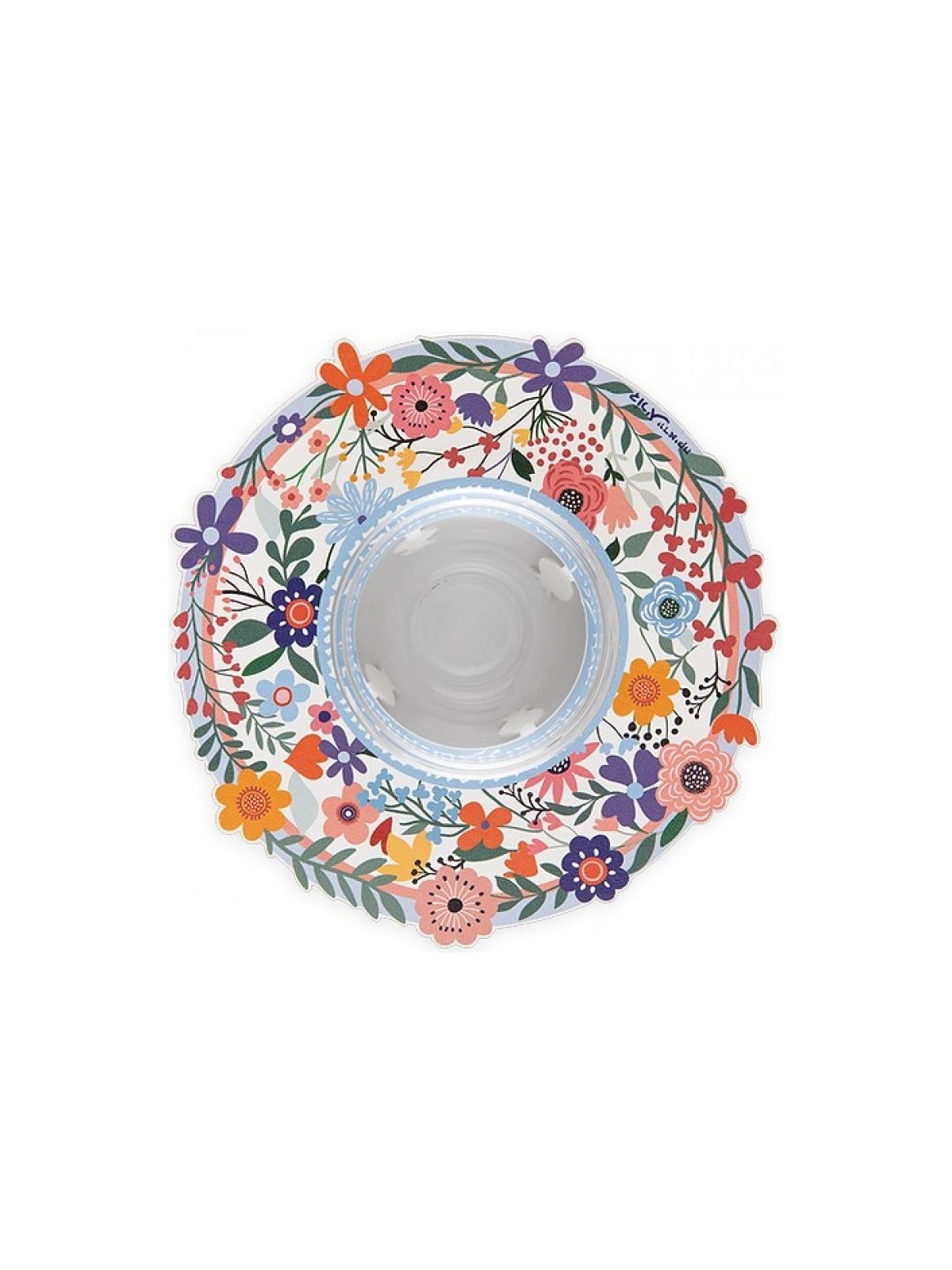 Dorit Judaica Honey Dish Glass Bowl Laser... | Jewish Gift from Israel