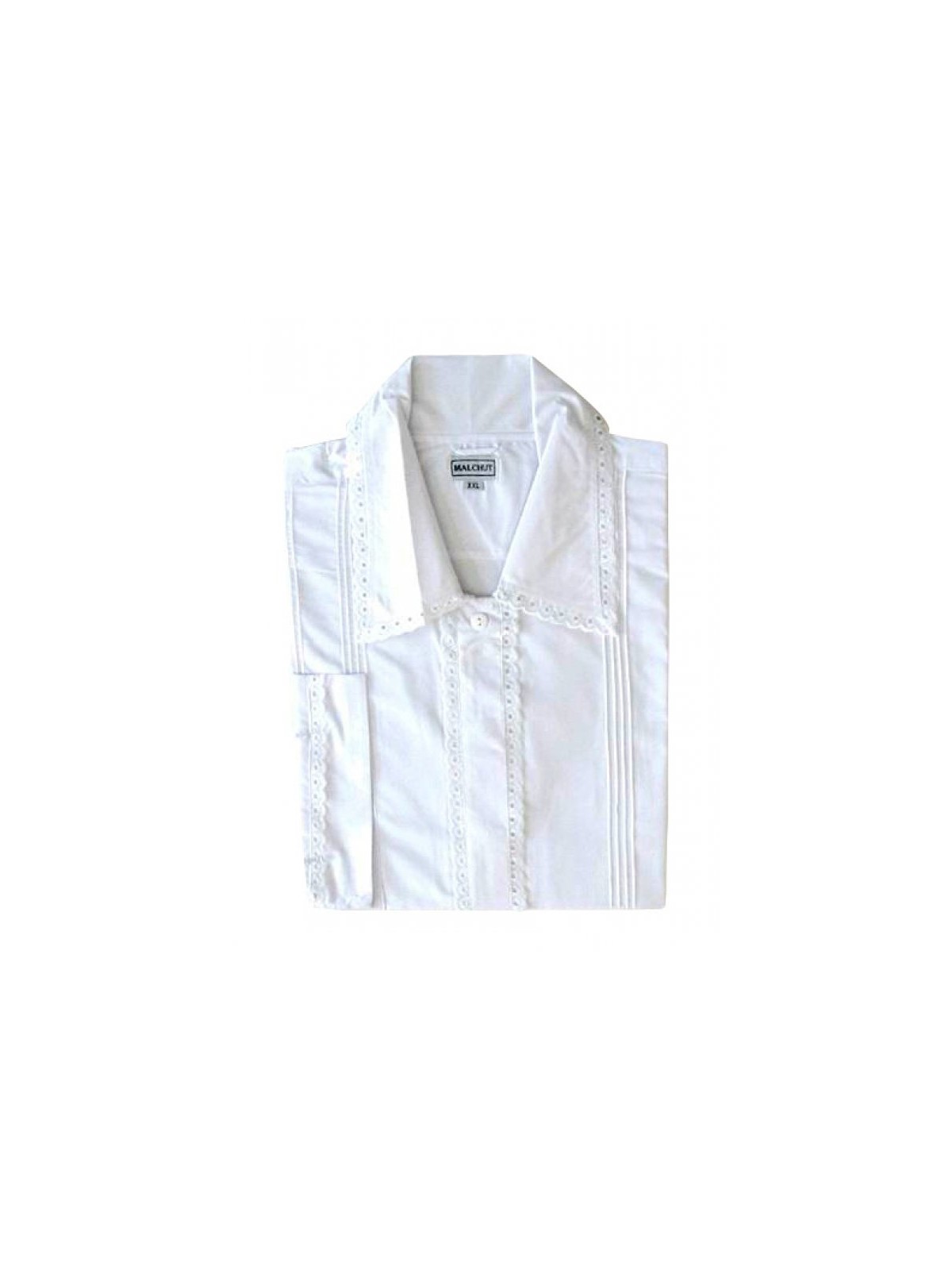 White Cotton Polyester Kittel Robe Lace Finish | Traditional Tallits