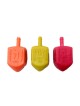 Hanukkah Dreidels en plastique de couleurs assorties | Dreidels