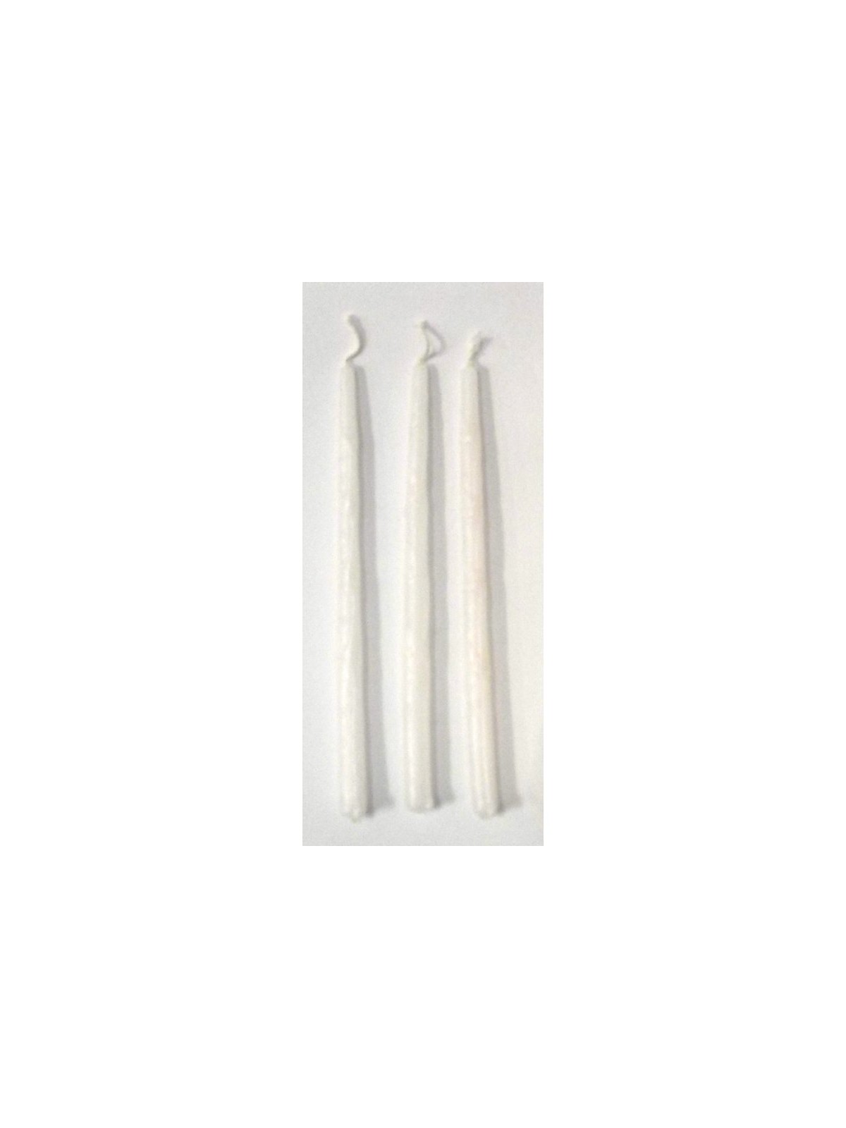 Handmade Dripless Hanukkah Candles Pure White | Oil & Candles