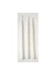 Handmade Dripless Hanukkah Candles Pure White | Oil & Candles