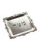 Silver Plated Square Matzah Tray Decorati... | Jewish Gift from Israel