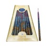 Handmade Dripless Hanukkah Candles Gold Purple and ... | Oil & Candles