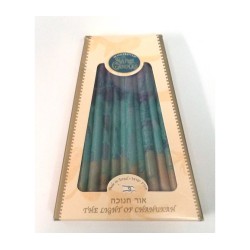 Handmade Dripless Hanukkah Candles Gold Purple and ... | Oil & Candles