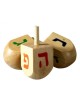 Wood Hanukkah Dreidels with Colorful letters | Dreidels