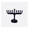 Bronze Color Aluminum Chanukah Menorah For Candles | Hanukkah Menorah