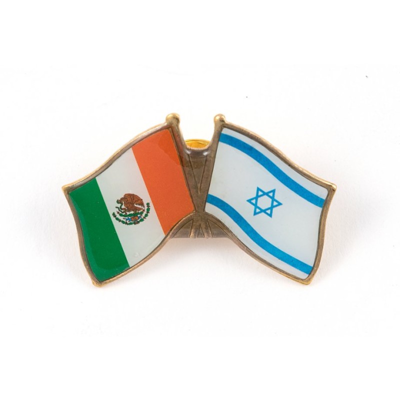 Israel Mexico Flags Lapel Pin | Lapel Pins
