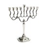 Medium Size Silver Plated Contemporary Chanukah ... | Hanukkah Menorah