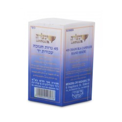 Slender Handmade Dripless Chanukah Candles Blue and... | Oil & Candles