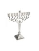 Medium Size Silver Plated Diamond Design Chanuka... | Hanukkah Menorah