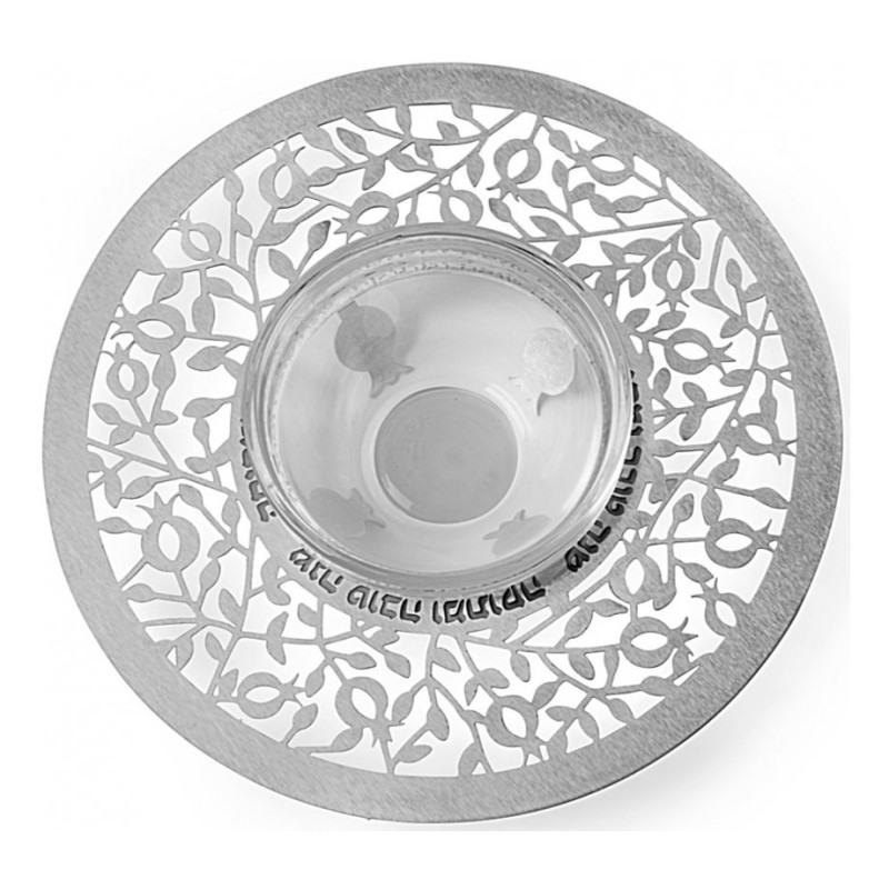 Dorit Judaica Glass and Stainless Steel H... | Jewish Gift from Israel