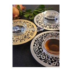 Dorit Judaica Glass and Stainless Steel H... | Jewish Gift from Israel