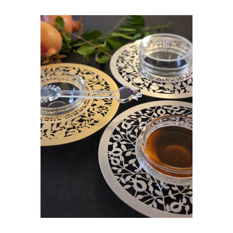 Dorit Judaica Glass and Stainless Steel H... | Jewish Gift from Israel