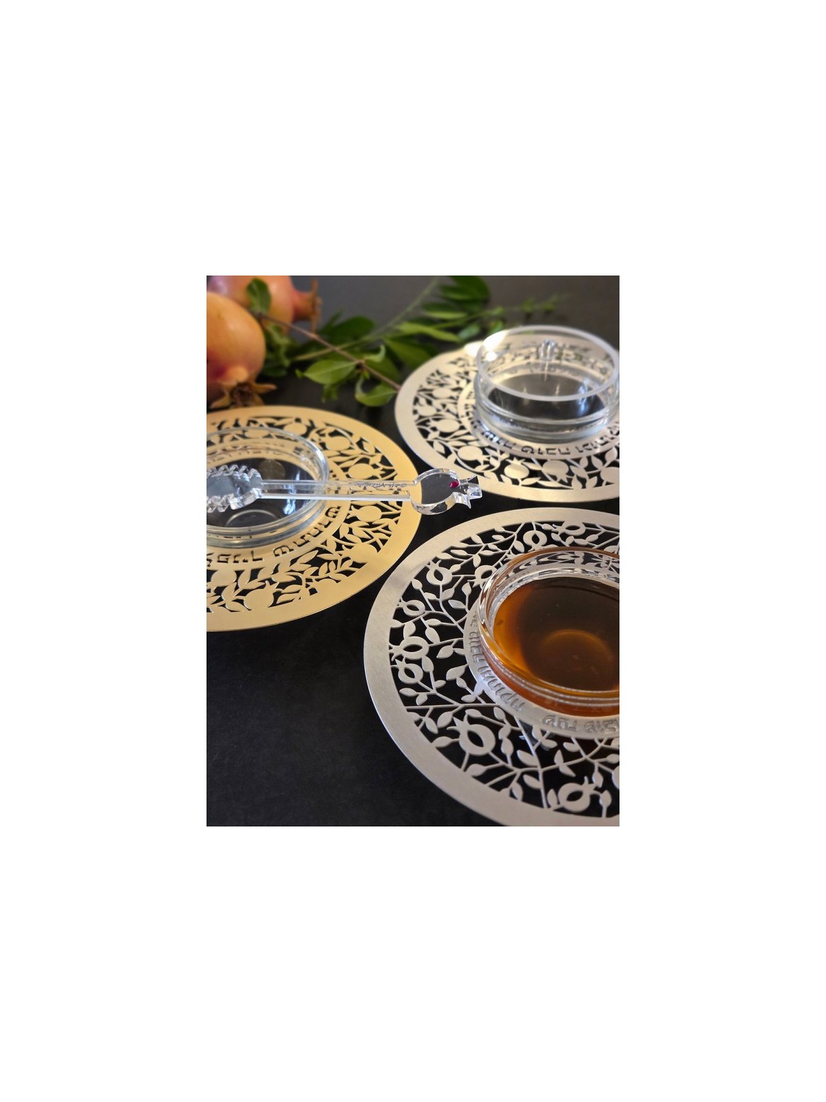 Dorit Judaica Glass and Stainless Steel H... | Jewish Gift from Israel