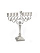 Silver Plated Diamond Design Chanukah Menorah wi... | Hanukkah Menorah